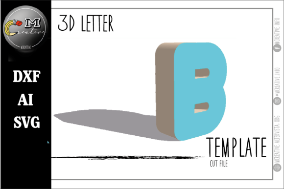 3D Letter Rounded B: A Practical Review for 3D SVG Shapes
