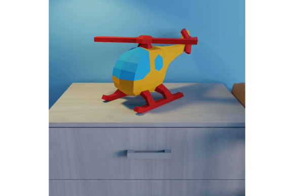 3D Papercraft Helicopter: A Designer’s Take on 3D SVG Paper Toys