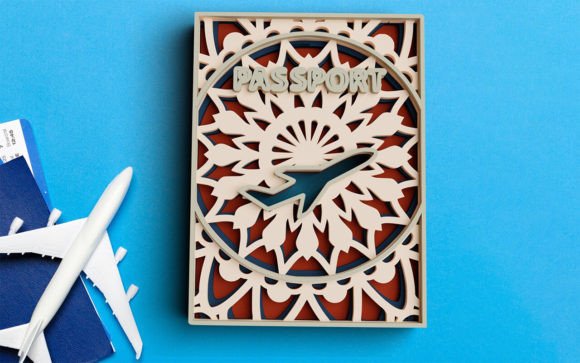 3D Travel SVG Vacation Svg DXF Bundle for Laser Cutting and Shadow Boxes