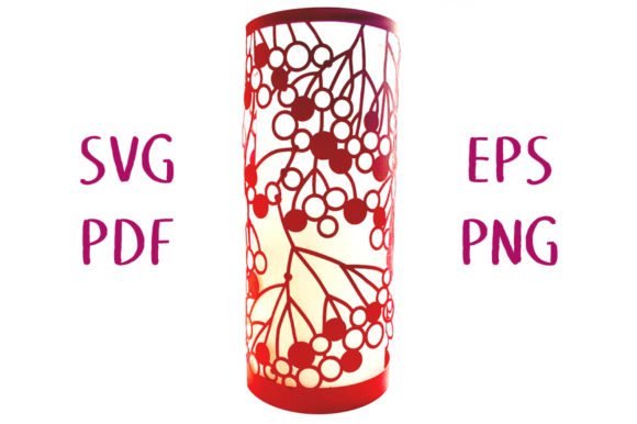 Berry Cluster Lantern 3D SVG Cut File for Editorial Shapes