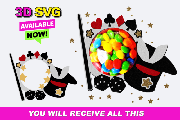 Candy Holder Magician 3D SVG Review