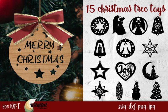 Christmas Tree Toys Bundle Laser Cut 3D