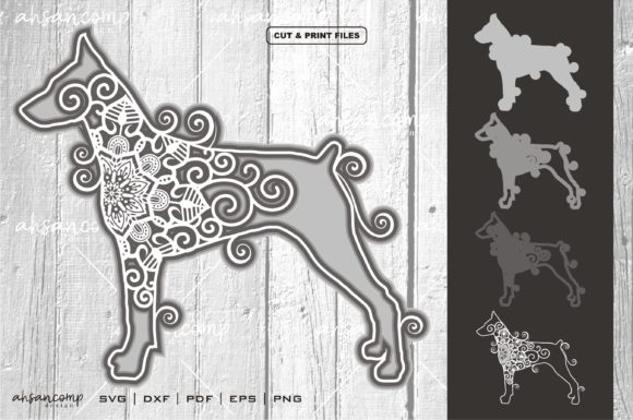 Dog Mandala Vector 3D Layered 5: A Designer’s Review of This 3D SVG Shadow Box Asset