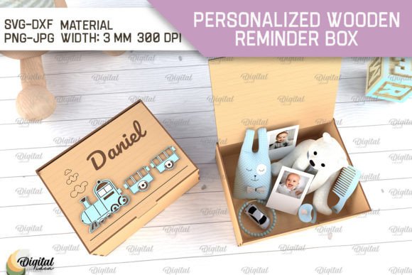 Memory Box for Baby with Name. 3D Box: Laser Cutting Boxes Review