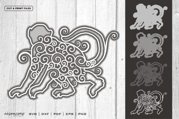 Monkey Mandala 3D Layered 1: A Review for Modern Blog Design