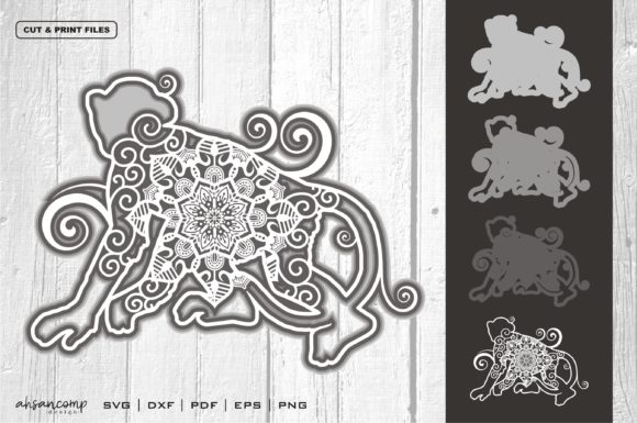Monkey Mandala 3D Layered 5: A Designer’s Review for Shadow Boxes and 3D SVG Projects