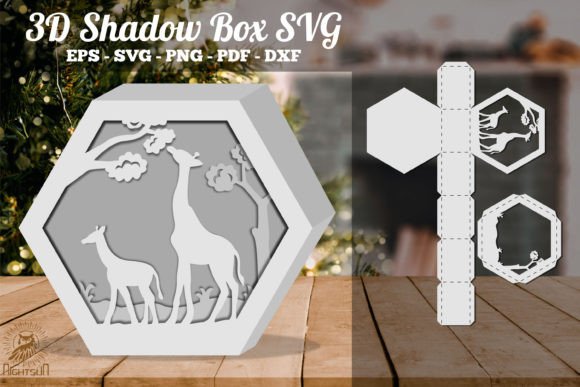 Mother and Child Giraffe 3D Shadow Box: A Designer’s Review