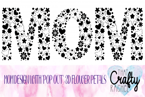 Mum 3D Pop Up Petal and Butterfly Graphics
