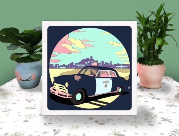 Police Car 3D Box Paper Svg Review