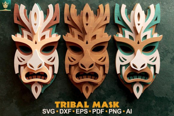 Tribal Mask V4: Laser Cutting and Wall Decor Asset Review